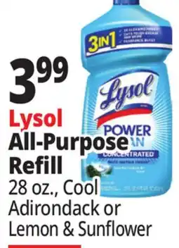 Ocean State Job Lot Lysol All-Purpose Refill offer