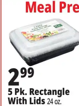 Ocean State Job Lot Rectangular Food Container 24 oz offer