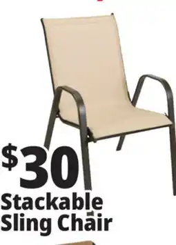 Ocean State Job Lot Steel Stacking Sling Chair offer