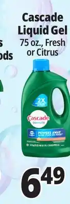 Ocean State Job Lot Cascade Complete Citrus Dishwasher Detergent with Dawn 75 oz offer