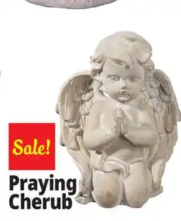 Ocean State Job Lot Praying Cherubim Boy Cement Statue Gray offer