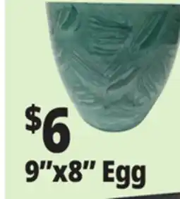 Ocean State Job Lot 9x8 Egg Resin & Stone Planter offer