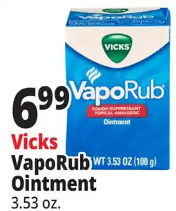 Ocean State Job Lot Vicks VapoRub Cough Suppressant Topical Analgesic Ointment 3.53 oz offer