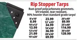 Ocean State Job Lot Rip Stopper Tarps offer