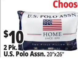 Ocean State Job Lot U.S. Polo Standard Pillows 2 Count offer