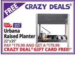 Ocean State Job Lot Urbana Raised Planter offer