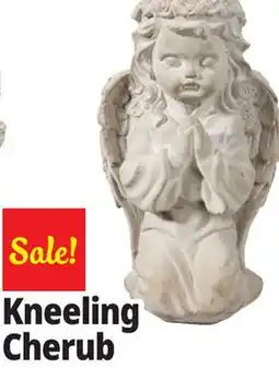 Ocean State Job Lot Praying Cherubim Girl Cement Statue Gray offer