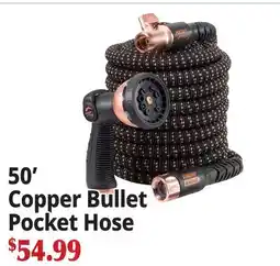 Ocean State Job Lot 50' Copper Bullet Pocket Hose offer