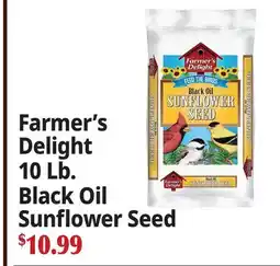 Ocean State Job Lot Farmer's Delight 10 Lb. Black Oil Sunflower Seed offer