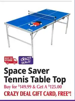 Ocean State Job Lot Space Saver Tennis Table Top offer