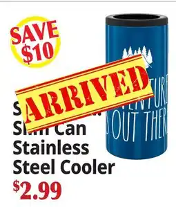 Ocean State Job Lot Studio Oh! Slim Can Stainless Steel Cooler offer