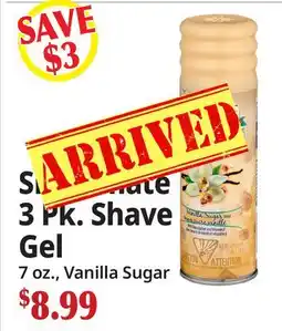 Ocean State Job Lot Skintimate 3 Pk. Shave Gel offer