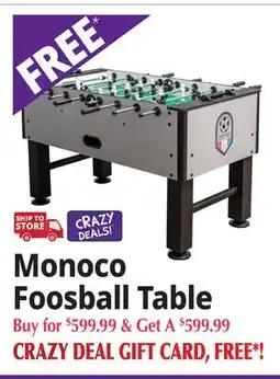 Ocean State Job Lot Monoco Foosball Table offer