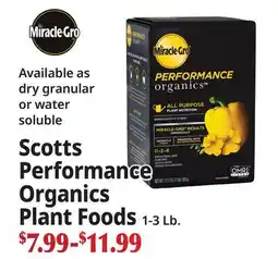 Ocean State Job Lot Miracle-Gro Scotts Performance Organics Plant Foods offer