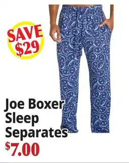 Ocean State Job Lot Joe Boxer Sleep Separates offer
