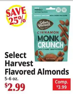 Ocean State Job Lot Select Harvest Flavored Almonds offer