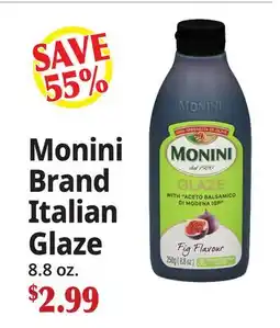 Ocean State Job Lot Monini Brand Italian Glaze offer