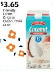Aldi Friendly Farms Original Coconutmilk offer