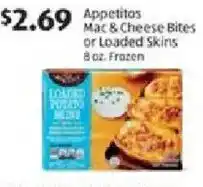 Aldi Appetitos mac & cheese bites or loaded skins offer