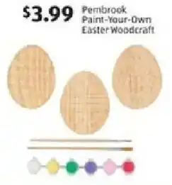Aldi Pembrook Paint-Your-Own Easter Woodcraft offer