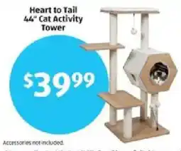 Aldi Heart to Tail 44" Cat Activity Tower offer