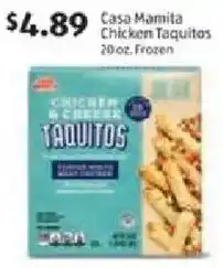 Aldi Casa mamita chicken taquitos offer