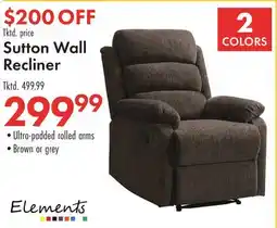 Boscov's Sutton Wall Recliner offer