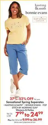 Boscov's Sensational Spring Separates offer