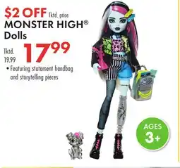 Boscov's MONSTER HIGH Dolls offer