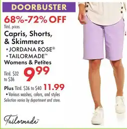 Boscov's Capris, Shorts, & Skimmers offer