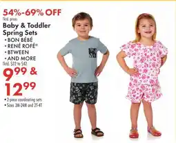 Boscov's Baby & Toddler Spring Sets offer