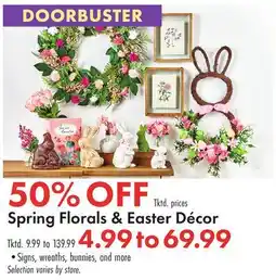 Boscov's Spring Florals & Easter Décor offer