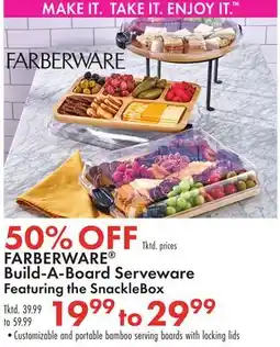 Boscov's FARBERWARE Build-A-Board Serveware offer