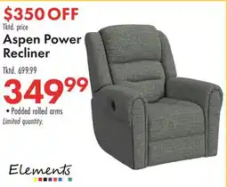 Boscov's Aspen Power Recliner offer