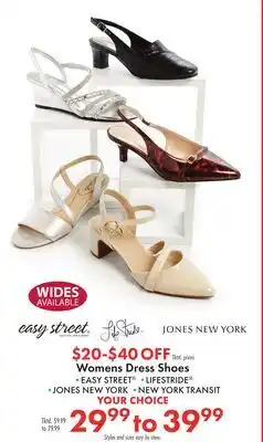 Boscov's Womens Dress Shoes offer