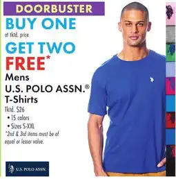 Boscov's Mens U.S POLO ASSN. T-Shirts offer