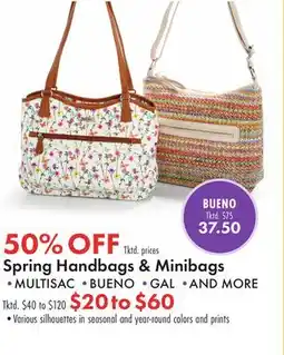 Boscov's Spring Handbags & Minibags offer