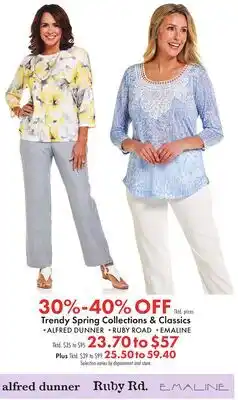 Boscov's Trendy Spring Collections & Classics offer