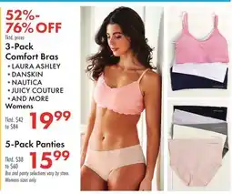 Boscov's 3-Pack Comfort Bras offer