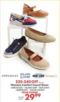 Boscov's Womens Comfort Casual Shoes offer