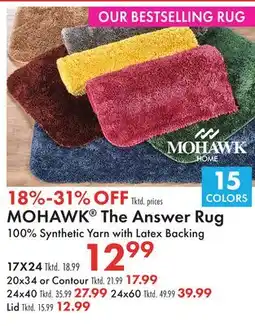 Boscov's MOHAWK The Answer Rug offer
