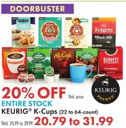 Boscov's KEURIG K-Cups (22 to 64-count) offer