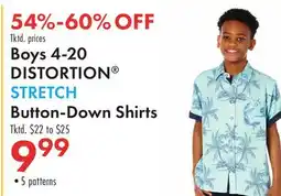 Boscov's Boys 4-20 DISTORTION STRETCH Button-Down Shirts offer