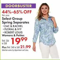 Boscov's Select Group Spring Separates offer