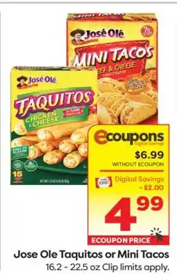 Weis Markets Jose Ole Taquitos or Mini Tacos offer