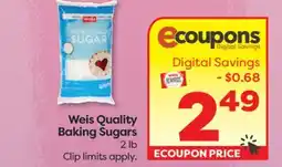 Weis Markets Weis Quality Baking Sugars offer
