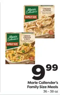 Weis Markets Marie Callender's Family Size Meals offer