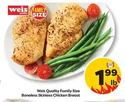 Weis Markets Weis Quality Family Size Boneless Skinless Chicken Breast offer
