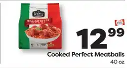 Weis Markets Cooked Perfect Meatballs offer