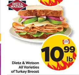 Weis Markets Dietz & Watson All Varieties of Turkey Breast offer